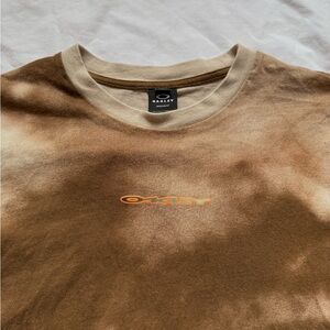 Oakley Brown Tie-Dye Logo Tee